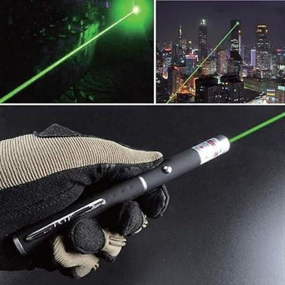 Metal Green Multipurpose Laser Light with Designing Disco Pointer – 10 Kilometer Range
