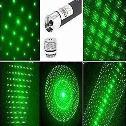 Metal Green Multipurpose Laser Light with Designing Disco Pointer – 10 Kilometer Range